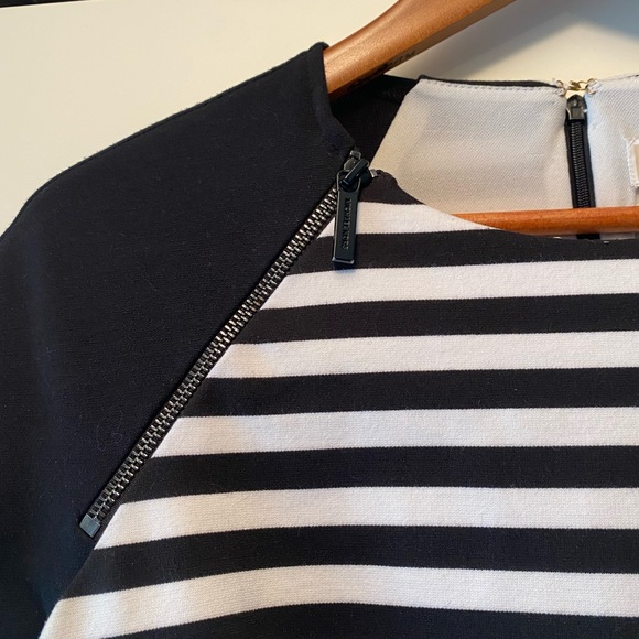 Michael Kors white and black dress with the zipper accents - Picture 5 of 5